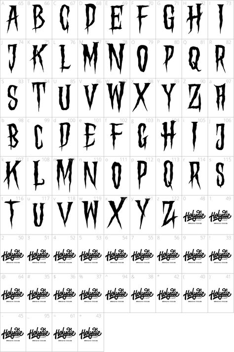 Scary Font Tattoo, Scary Calligraphy, Scary Handwriting, Scary Fonts Alphabet, Letras Dark, Scary Lettering, Emo Font, Horror Movie Font, Dark Fonts