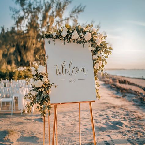 Make a statement with our custom welcome sign 🌿✨ Perfect for beach weddings or any special event, this elegant sign greets your guests with style. Personalize it to match your theme and create the perfect first impression. #lifeletter #welcomesign #weddingdecor #beachwedding #eventdetails Custom Welcome Sign, Beach Wedding Signs, Welcome Signs, Wedding Welcome Signs, Beach Weddings, Wedding Welcome, First Impression, Wedding Signs, Welcome Sign