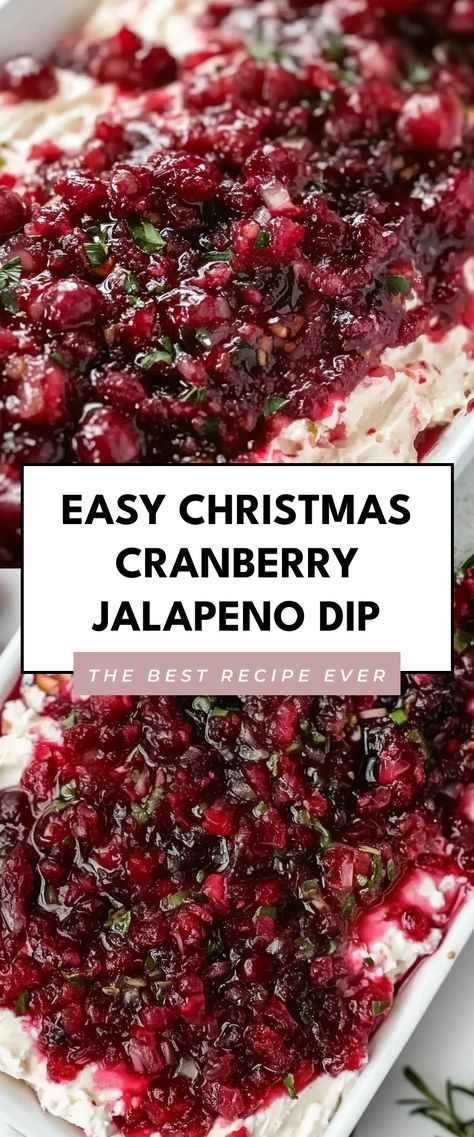 Image for Easy Christmas Cranberry Jalapeno Dip Jalapeno Cranberry Dip, Cranberry Jalapeno Dip, Jalapeno Cream Cheese Dip, Cranberry Dip, Cranberry Jalapeño, Christmas Cranberry, Cranberry Salsa, Jalapeno Dip, Cranberry Cream Cheese