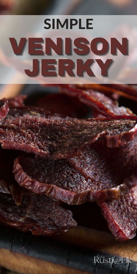 Jerky Marinade Recipes, Jerky Recipes Dehydrator, Deer Jerky Recipe, Venison Jerky Recipe, Jerkey Recipes, Venison Backstrap Recipes, Deer Jerky, Smoked Jerky, Jerky Marinade