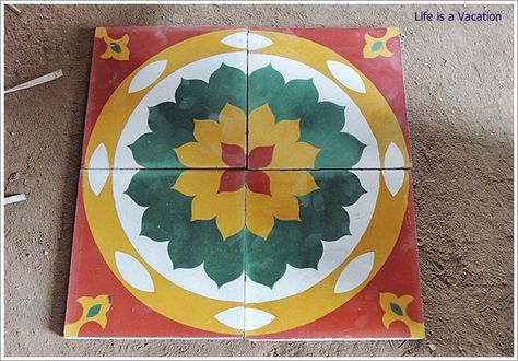 Chettinad Architecture, Chettinad Tiles, Athangudi Tiles, Chettinad House, Artistic Crafts, Tiles Pattern, Patio Projects, Indian Home Design, Flooring Tiles