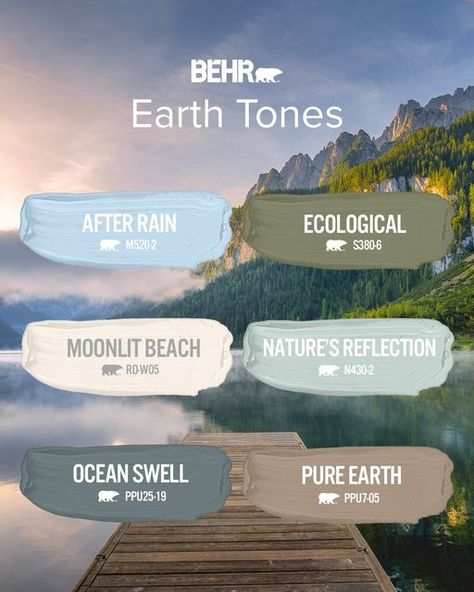 Rv Color Schemes, Rv Decor Ideas, Earth Tone Bathroom, Camper Interior Ideas, Earth Tones Palette, Earth Tone Bedroom, Earth Tones Paint, Earth Colour Palette, Earth Tone Color Palette