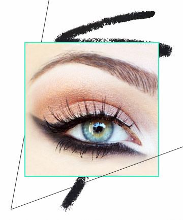 Upside-Down Cat-Eye New Eyeliner Styles, Upside Down Cat Eye, Upward Wing Eyeliner, Sharp Cat Eye Winged Eyeliner, How To Draw A Cat Eye Winged Liner, Cat Eye With Tape Winged Liner, Diy Cat Eye Stencil Winged Liner, The Best Eyeliner, Eye Eyeliner