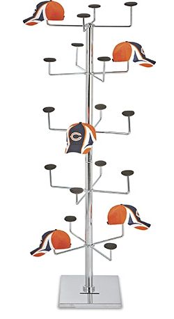 Hat Rack Hat Rack Diy, Hat Rack Ideas, Hat Displays, Helmet Display, Rak Display, Closet Build, Store Shelves Design, Hat Racks, Vegetable Shop