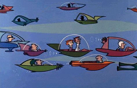 The Jetsons, Flying Car, 90s Cartoons, Cartoon Gifs, Classic Cartoons, 90s Kids, Retro Futurism, Images Gif, Cartoon Network