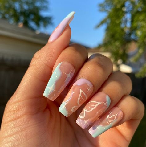 Girly Acrylic Nails, Simple Acrylic Nails, Acrylic Nails Coffin Short, Short Acrylic Nails Designs, Nagel Inspo, Fire Nails, Pretty Acrylic Nails, Short Acrylic Nails, Best Acrylic Nails