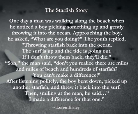 The Starfish Story Printable, Starfish Story Printable, Beach Ocean Quotes, The Starfish Story, Starfish Story, Volunteer Quotes, Summer Beach Quotes, Shells And Sand, Things About Boyfriends