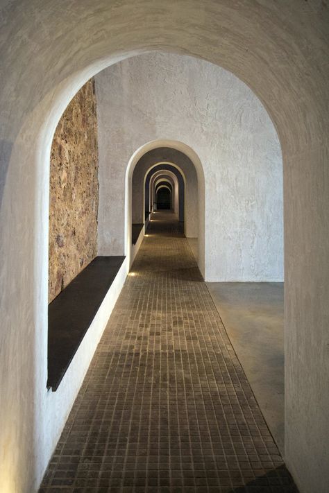 fuses-viader completes museum and hotel complex in a spanish 19th-century fortress Modern Riad, Scandinavian Exterior Design, Interior Design Courses Online, Interior Design Colleges, Design Café, Interior Design Courses, Interior Design Website, Casa Patio, Patio Interior