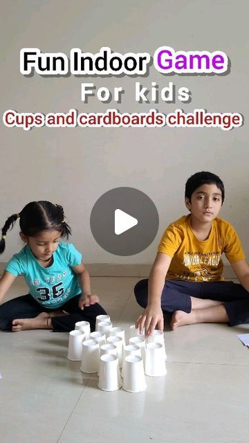 Activity For Afterschoolers, Activity Based Learning Ideas, Indoor Activity For Kindergarten, Paper Cup Games For Kids, School Age Projects, Indoor Game For Kindergarten, Class Activity For Play Group, Indoor Recess Games Elementary, Quiet Games For Kids Indoor