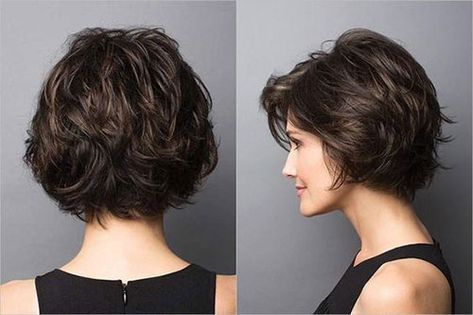 Haircuts For Wavy Hair, Short Hairstyles For Thick Hair, Short Wavy Hair, Penteado Cabelo Curto, 짧은 머리, Haircut For Thick Hair, Short Hair With Layers, Great Hair, Fine Hair