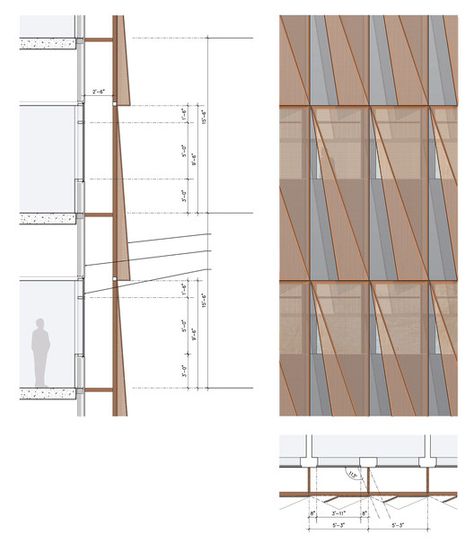 Detail Arsitektur, Building Skin, Metal Facade, Facade Architecture Design, Architecture Concept Diagram, Hospital Design, Architecture Design Concept, Exterior Cladding, Architectural Drawing