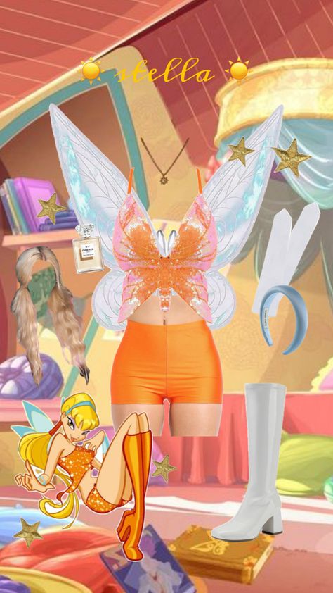 princess of solaria, winx club, group costume, halloween, party. 🌟 Stella Winx Club Costume, Stella Winx Club Outfit, Winx Club Group, Winx Halloween, Stella Winx Club, Stella Winx, Halloween Party Outfit, Fairy Halloween Costumes, Pretty Halloween Costumes