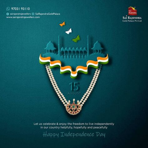 We should salute our freedom fighters and soldiers who made the dream of independent India a reality. Feel the pride of being the part of such a great nation and united all we stand to protect forever our land!  #sairajendragoldpalace Jewelry Banner, Gold Palace, 15 August Independence Day, Indian Independence Day, Social Media Packages, Beauty Advertising, Independence Day India, Creative Jewelry Photography, Digital Invitations Wedding