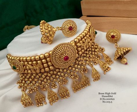 Rajput Jewellery Necklaces, Rajwadi Jewellery Necklace Set Gold, Rajwadi Jewellery, Rajput Jewellery, Choker Sets, Trendy Silver Jewelry, Festival Jewellery, Coral Jewelry Set, Choker Jewellery