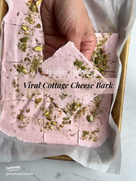 ✨ Viral Frozen Cottage Cheese Bark! 🍓🫐 | Gallery posted by Momnutritionist | Lemon8 Cottage Cheese Bark, Frozen Cottage Cheese, Yogurt Bark, Recipe Girl, How To Get Warm, Nut Butter, Keto Recipes Easy, Fresh Strawberry, Cottage Cheese