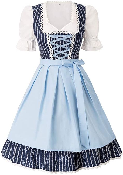 German Outfits Women, German Traditional Clothing, Traditional German Clothing, German Dirndl Dress, German Traditional Dress, Germany Outfits, Bavarian Costume, German Dress Dirndl, Oktoberfest Costume