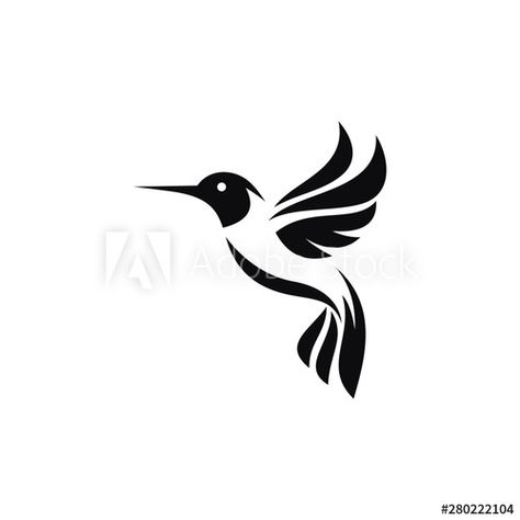 Hummingbird Logo, Bird Vector, Humming Bird, Logo Images, Animal Logo, Fused Glass, Adobe Stock, Stock Vector, Stock Images