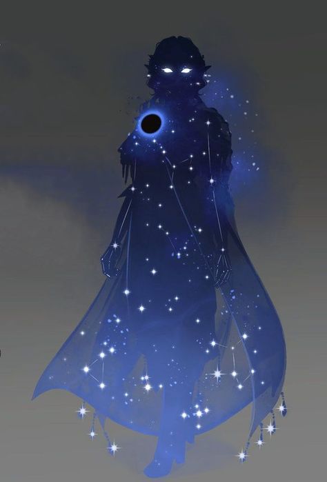 Star Druid Art, Druid Starry Form, Star Human Art, Dnd Star Character, Dnd Starry Form, Galaxy Person Art, Circle Of Stars Druid Starry Form, Dnd Star Druid, Starry Form Druid