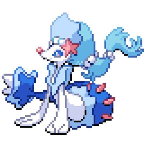 Pixel Pokemon Icon, Pokemon Widget Icons, Primarina Pokemon, Pokemon Sprites Pixel Art, Pokemon Primarina, Blue Pokemon, Pokemon App, Pokemon Pixel Art, Pokemon Battle