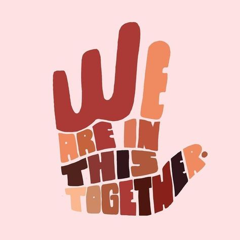 we are in this together. The Words, Red, Pink, On Instagram, Instagram