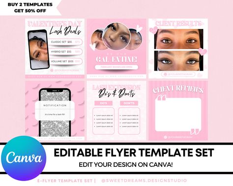 2023 Lashes, Lashes Content, Tech Kit, Image Text, Lash Tech, Pink Sale, Sale Flyer, Lash Extension, For Lash