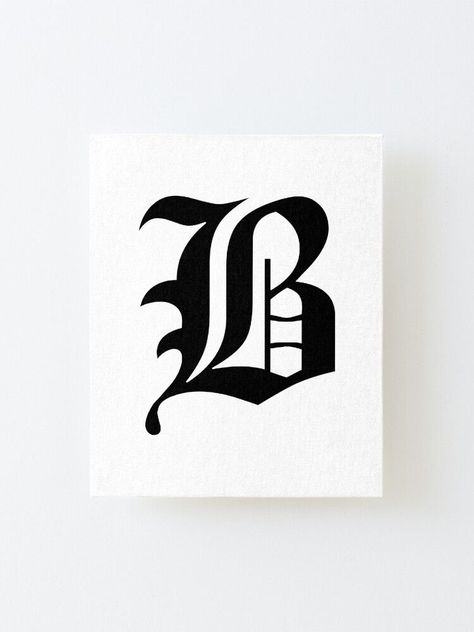 Unique . Perfect for home decor, office, or gift. #typeglyphs #blackletter #oldenglish#Letter_B_In_Different_Fonts #B_Graffiti_Letter #Letter_B_On_Nails #B_Font_Letter B Drawing Letter, B Graffiti Letter, B Font Letter, The Letter B Design, Shadow Calligraphy, Letter B Font, Tatto Letters, Old English B, Letter B Tattoo