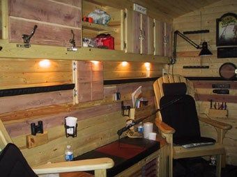 Hell Of A Shanty! | Outdoor Life Ice Shanty Interior, Ice Castle Fish House, Ice Fishing Shack Plans, Ice Fishing Diy, Ice Fishing Huts, Ice Fishing Shanty, Ice Fishing Sled, Ice Hut, Fishing House