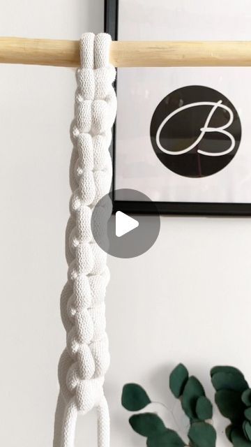 Bobbiny on Instagram: "Quick tutorial for Endless Falls Knot ✨️🤍
We used our Braided Cord Jumbo 9mm - Off White color🥰

#bobbiny #bobbinycords #tutorial #macrameknots #macrametutorial" Endless Falls Knot, Macrame Patterns Tutorials, Macrame Tutorial, Macrame Knots, I ❤ Ny, Macrame Patterns, Off White Color, B & B, White Color