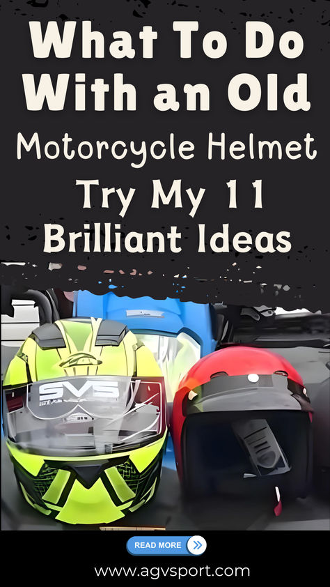 Don't Trash Your Old Helmet! Repurpose it into 15 Creative Things! ️We've got amazing ideas to upcycle it into planters, pet beds, lamps, and more! Get inspired & find the perfect project for you! Click the link to see all 15 ideas!  ➡️ ➡️ Link to our article #motorcyclehelmet #upcycle #recycle #homedecor #diy #gardening Diy Motorcycle Accessories, Helmet Design Ideas, Motorcycle Helmet Art, Motorcycle Helmets Art, Homemade Motorcycle, Motorcycle Diy, Diy Motorcycle, Custom Motorcycle Helmets, Vintage Helmet