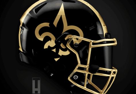 Saints Logo, 32 Nfl Teams, Helmet Designs, New Orleans Saints Football, Saints Football, Logo Redesign, Football Helmet, New Orleans Saints, Nfl Teams