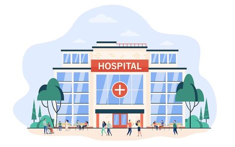 Free vector people walking and sitting a... | Free Vector #Freepik #freevector #patient #hospital-patient #doctor #doctor-patient Modern Hospital, Nuclear Medicine, Healthcare Technology, City Hospital, Maternity Hospital, Medical Consultation, Building Illustration, Hospitality Management, Best Hospitals