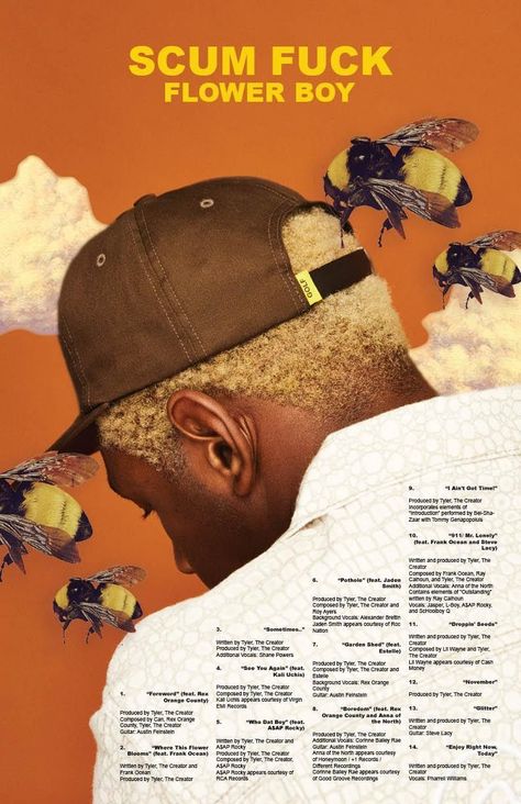 Tyler The Creator Flower Boy, Tyler The Creator Flower, Tyler The Creator Wallpaper, Flower Boy, Vintage Poster Design, Music Poster Design, Poster Room, Picture Collage Wall, Flower Boys