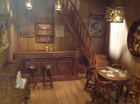 Wild West Saloon Interior, Western Saloon Decor, Saloon Aesthetic, Saloon Interiors, Old Saloon, Country Couches, Saloon Ideas, Saloon Sign, Rustic Building