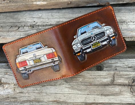 Excited to share the latest addition to my #etsy shop: Custom Mercedes Tooled Bifold Wallet / Classic Car Handmade Wallets https://etsy.me/3ohwoyD #brown #mercedeswallet #automotivewallet #mercedesbifold #bmwleatherwallet #carwallets #truckwallets #customcarwallet #mus Mercedes 450 Sl, Custom Mercedes, Custom Wallets, Tooled Leather Wallet, Wallet Craft, Unique Wallets, Personalized Leather Wallet, Custom Wallet, Handmade Wallets