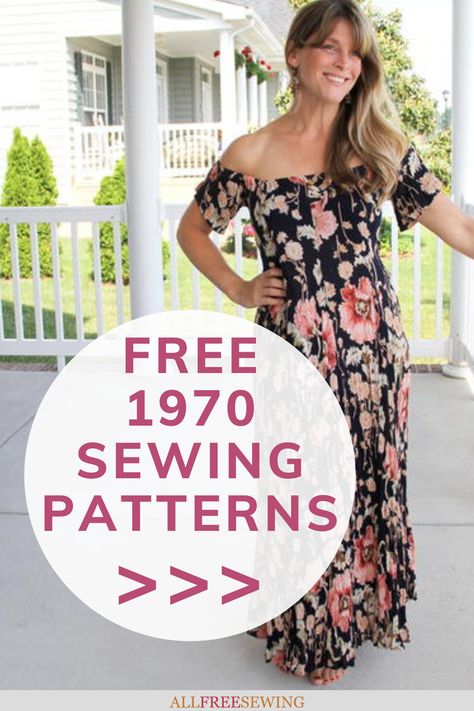 These vintage sewing patterns and tutorials are a great resource for all things 1970s! Free 70s Sewing Patterns, 70s Dress Sewing Pattern, 70’s Dress Pattern, 70s Dress Pattern Free, 1970s Sewing Patterns Free, Vintage Clothing Patterns Free, Free Vintage Dress Patterns, 70s Sewing Patterns Free, Bohemian Sewing Patterns