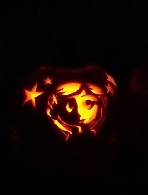 Pumpkin Carving Ideas Melanie Martinez, Coraline Jack O Lantern, Cool Jack O Lantern Ideas, Pumpkin Carving Ideas Cartoon, Advanced Pumpkin Carving Ideas, Bobs Burgers Pumpkin Carving, Pumpkin Cravings Ideas Creative, Jjk Pumpkin Carving, Coraline Pumpkin Carving Ideas