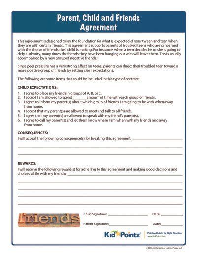 Parent, Child & Friends Contrract|Parenting Help|Kid Pointz Employment Contract Agreement, Student Behavior Contract, Application For Employment, Kids School Organization, Behavior Contract, Parenting Printables, Child Behavior Chart, Employment Application