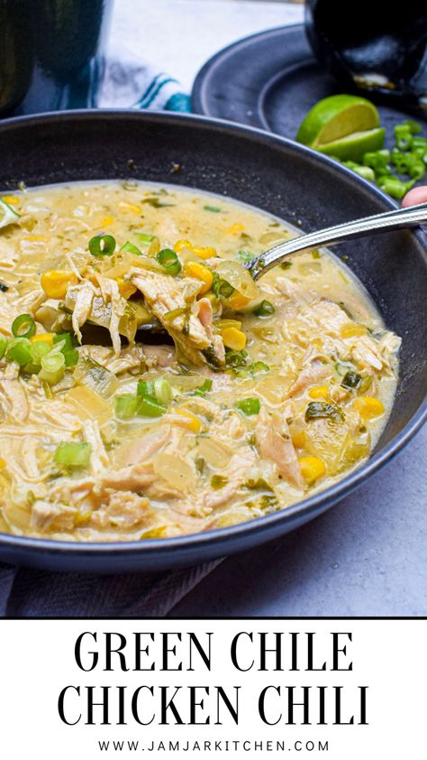 Green Chile Chicken Chili Tomatillo Chicken Chili, Green Chili Chicken Rice Soup, Quick Green Chicken Chili, Easy Chicken Chili Verde, Green Hatch Chili Chicken, Green Chili Soup Crockpot, Mild Green Chili Recipes, 505 Flame Roasted Green Chile Recipes, Healthy Green Chicken Chili