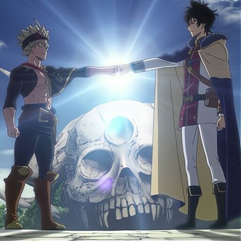 Asta And Yuno Black Clover Wallpaper, Black Clover Asta And Yuno, Asta X Yuno, Clover Kingdom, Asta And Yuno, Friendship Wallpaper, Clover 3, Anime Bebe, Marvel Superheroes Art