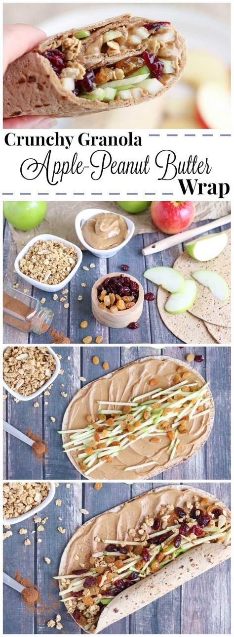 Full of protein, whole grains and fruits, this wrap recipe is fast, easy and so wonderfully adaptable! Our crunchy Peanut Butter Sandwich Wraps are perfect for on-the-go meals and make-ahead lunches (you can even go nut-free for school lunches)! Change up your peanut butter and jelly routine with this new peanut butter recipe idea that’s got a delicious combination of sweet, crunchy, chewy and creamy ingredients your whole family will love! {ad} | www.TwoHealthyKitchens.com Peanut Butter Apple Sandwich, Peanut Butter Recipe, Butter Sandwich, Crunchy Peanut Butter, Apple And Peanut Butter, Wrap Recipe, Sandwich Wraps, Peanut Butter Sandwich, Make Ahead Lunches