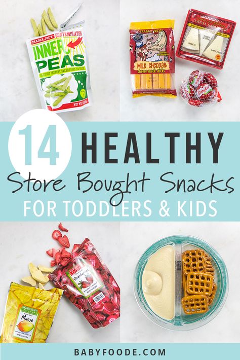 These 14 Healthy Store-Bought Snacks for Toddlers are ready-to-eat items for on-the-go snacking. Perfect for when you don't have time to DIY a snack box from scratch, and to satisfy your picky eaters. You'll find the perfect snack or finger food for kids of all ages! #snacks #toddlers Finger Food For Kids, Healthy Snacks For Toddlers, Healthy Store Bought Snacks, Store Bought Snacks, Snacks For Toddlers, Office Food, Finger Foods For Kids, Store Bought Snack, Vegan Steak