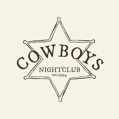 Western Logos Vintage, Western Cowboy Illustration, Rodeo Graphic Design, Wild West Design, Vintage Cowboy Illustration, Cowboy Branding, Western Graphic Design, Western Branding, Western Illustration