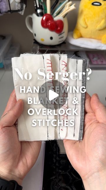 Christina O (오현정)🦇🧵🇰🇷♊️🍉 on Instagram: "🪡 Hand Sewing a Blanket & Overlock Stitch   Another way to finish raw edges without a serger?  Try the Blanket or Overlock Stitch by hand.  Both can be used as decorative & finishing stitches.   Do your best to keep the stitches even spaced and finish the stitches with 2-3 knots.   This is another great way to finish raw edges for your shirred dresses!  #agashibychristinao #handsewing #blanketstitch #handembroidery #overlockstitch #freesewingtips #freesewingtutorial" How To Overlock Stitch By Hand, Serger Stitches, Clothes Hacks, Diy Clothes Hacks, Overlock Stitch, Sewing Tutorials Free, Blanket Stitch, Do Your Best, Clothing Hacks