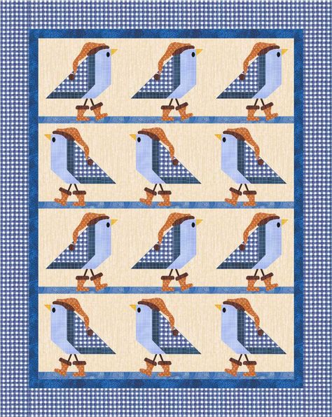 Bird Quilt Blocks, Christmas Quilt Blocks, Bird Quilt, Winter Bird, Animal Quilts, Machine Applique, Got To Be, Christmas Quilts, Christmas Quilt