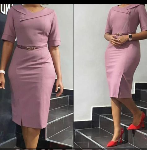 Formal Office Tops For Women, Corporate Dress For Plus Size, Dress Suits For Women Classy Office Wear, Formal Outfits For Women Office Wear Classy Work Dresses, Tailored Dresses For Women, Office Dresses For Women Work Attire, Official Dresses For Work, Corporate Gowns, Dresses Plain