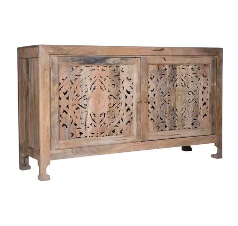 Bungalow Rose Eilihd 60'' Wide 2 Drawer Mango Sideboard | Wayfair.ca Mango Wood Sideboard, Powell Furniture, Entryway Cabinet, Dining Room Sideboard, Modern Rustic Decor, Solid Wood Sideboard, Storage Cabinet Shelves, Wooden Cabinet, Versatile Furniture