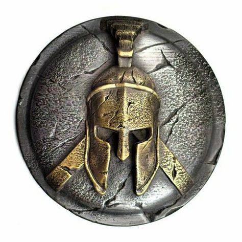 Ancient Greece Warrior, Greek Shield, Shield Tattoo, Spartan Shield, Corinthian Helmet, Spartan Logo, Roman Helmet, Helmet Tattoo, Spartan Tattoo