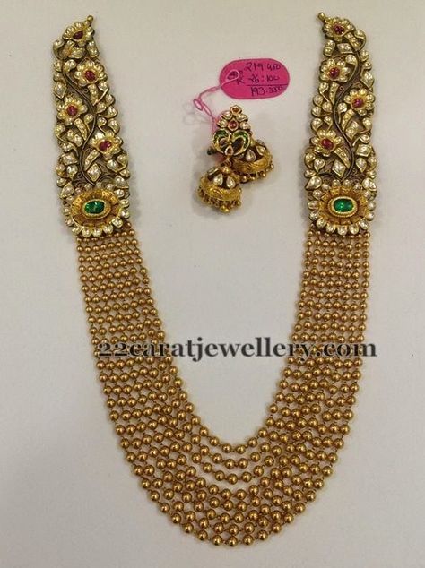 Antique Jewelry Indian, Wedding Jewellery Collection, Antique Gold Jewelry, Gold Fashion Necklace, Gold Jewelry Necklace, Gold Jewellery Design Necklaces, India Jewelry, Gold Jewelry Indian, Gold Necklace Designs