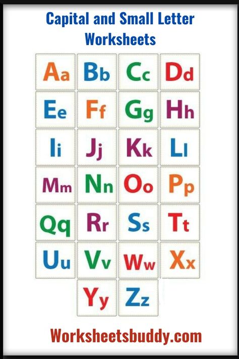 Capital and Small Letter Worksheets For Kindergarten Capital And Small Letters Worksheets, Alphabet Capital And Small Letters, Free Alphabet Chart, Capital Letters Worksheet, Small Alphabet Letters, Capital And Small Letters, Capital Alphabet, Small Alphabets, Alphabet Chart