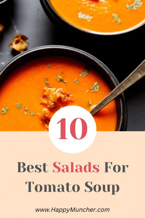 What Salad Goes with Tomato Soup? 10 Best Salads – Happy Muncher Larb Salad, Chicken Larb, Soup And Salad Combo, Olivier Salad, Salad To Go, Best Salads, Coleslaw Salad, Best Salad, Tabbouleh Salad